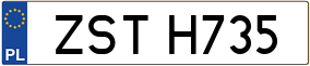 Trailer License Plate